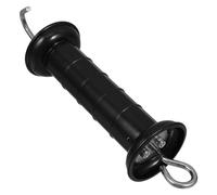 HONMEET Poignée de Porte pour Clôture Électrique en Polypropylène Noir, Poignée Isolée Ressort de Tension, Support Sécurisé pour Portillon de Parc Agricole et Élevage, Accessoire Robuste