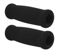 HONMEET Poignées en Mousse Antidérapantes Protège la Poignée Diamètre Intérieur 2cm Lot de 2 Réduit la Main et Poignet Noir pour Canne et Déambulateur