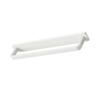 HONMEET Porte Serviettes Mural Adhésif Coulissant sans Perçage Support de Rangement Multifonction Blanc pour Salle de Bain et Cuisine Design Moderne à Lhumidité