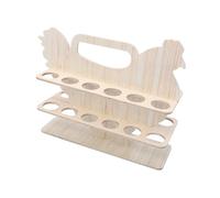 HONMEET Porte-œufs en Bois de Pin Rectangulaire à 2 Niveaux Support de Rangement Cuisine pour Œufs Casier Œufs Sécurisé et Portable Étagère de Conservation sur Plan de Travail Pratique