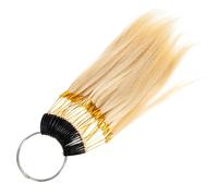 HONMEET Présentoir Cercle Chromatique en Cheveux Humains de Coloration Capillaire Beige pour Test de Couleur, pour Enseignement Scolaire et Salon