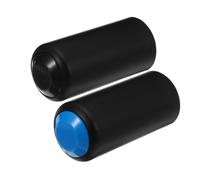 HONMEET Protection de micro Lot de 2 Couvercle de batterie du microphone en plastique noir et bleu, léger et réutilisable pour BETA58 et SLX2 pour spectacles