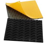 HONMEET Protège-semelles Adhésives en Caoutchouc Noir 2pcs, de Bruit et Antidérapant pour Chaussures, pour Baskets et Talons