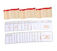 HONMEET Puzzle Bois Éducatif pour Garçon Fille Jeu de Réflexion et Construction Montessori pour Développer Coordination Œil-Main et Capacités Cognitives Cadeau pour Ans