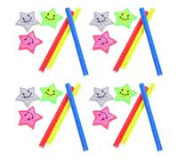 HONMEET Réflecteurs de Rayons de Vélo Colorés 24 Pièces en PVC Réfléchissant pour Garçon et Filles, Autocollants et Clips Sécuritaires pour Balades Nocturnes et Décoration Ludique