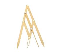 HONMEET Règle à Sourcils Coulissante Acier Inoxydable Outil De Mesure Et Positionnement Des Sourcils Avec Ratio or