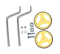 HONMEET Roue Auxiliaire Clignotante Jaune 12-20 Pouces en Matériau Écologique Réglable pour Vélo Garçon Et Filles, Accessoires De Sécurité Stables pour Apprentissage en Plein Air