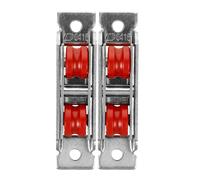 HONMEET Roulette Silencieuse Baie Vitrée Coulissante en Acier Inoxydable et Nylon Double Roue et Roulement, pour Applications de Porte Coulissante et Fenêtre