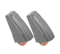 HONMEET Roulettes de porte coulissante de placard, support de roue inférieure de porte de grange, 2 pièces, compactes, réduisent l'affaissement, pour portes coulissantes basses et tables