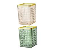 HONMEET Seau De Rangement Pour Cosmétiques 2 Pièces Organiseur De Pinceaux De Maquillage Porte-gobelet De Bureau Porte-pinceaux De Maquillage Pour Vanité