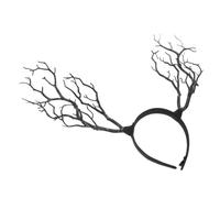 HONMEET Serre-tête Branche Halloween Fait Main pour Femme Accessoire Cosplay Chaman Décor Sombre et Confortable pour Fête et Enterrement de Vie de Jeune Fille