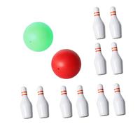 HONMEET Set de Bowling Miniature pour Maison de Poupée Quilles et Boules Souples Décoratif et Éducatif