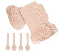 HONMEET Set de Couverts Mini Fourchettes et Cuillères pour Desserts Yogurt Fruits et Gâteaux Service Élégant pour Mariages et Camping Lot Fourchettes Cuillères