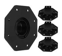 HONMEET Socles de Support de Terrasse Réglables en Polypropylène Hauteur 30-60 MM Lot de 4 Pièces Base Stable pour Lambourdes de Plancher Support Robuste pour Terrasse Surélevée