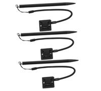 HONMEET Stylet pour Écran Résistif pour Équipements Industriels 3 Pièces en Aluminium Cordon Anti-Perte et Socle Fixe, Écriture Précise et Navigation Automobile
