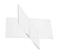 HONMEET Support de Acrylique Transparent Porte-Recettes Stable et Moderne pour Cuisine Bureau Étagère Polyvalente pour Magazines Manuels et