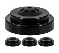 HONMEET Support de Drapeau de Bureau Noir Base Stable en Plastique, Design Huit Trous, Lot de 4pcs pour Tables de Discussion et Négociations Professionnelles