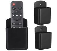 HONMEET Support Mural Pour Télécommande Tv 3 Pièces Boîte De Rangement Murale Compacte Pour Chambre À Coucher Et Camping-Car Organisateur Multifonctionnel Et Gain De Place
