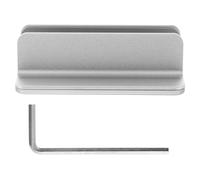 HONMEET Support Vertical pour Ordinateur Portable en Alliage D’Aluminium Support de Bureau 1 Emplacement Argenté Station D’Accueil Multifonction pour Tablette et Laptop Rangement