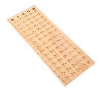 HONMEET Tableau de Bingo en Bois Massif 75 avec Plateau pour balles, Planche Pliable de comptage mathématique pour Montessori, éducation précoce et Jeux de fête