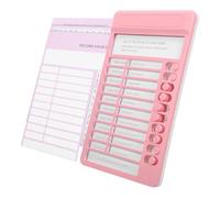 HONMEET Tableau de tâches multifonctionnel pour adolescents avec fixation portable et définition des objectifs en plastique rose