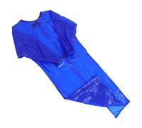 HONMEET Tablier de Travail Imperméable et Résistant à L’huile à Manches Longues Unisexe, Tablier Chimique Épais Bleu Transparent Taille S, Vêtements de Protection Industrielle