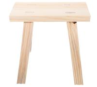 HONMEET Tabouret en Bois Massif Naturel 24x15x22 Cm, Marchepied Léger pour Salle de Bain et Chambre, Petit Tabouret Polyvalent pour S’asseoir et Changer de Chaussures, Meuble Pratique