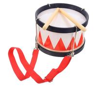 HONMEET Tambour pour Garçon et Filles Caisse Claire Éducatif Rouge Baguettes, Jeu de Percussion pour Apprentissage Motricité Fine, Instrument Musical pour Fille et Couleur Aléatoire