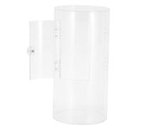 HONMEET Terrarium et Ouverture Latérale en Acrylique Transparent Cylindrique avec Trous de Ventilation Surface Lisse et Résistante aux Rayures pour L’élevage D’Insectes à Dure et Phasmes