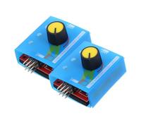 HONMEET Testeur de Moteur Multifonction avec Contrôleur de Vitesse Esc Modes à LED pour Micro Outil de Vérification Moteur Rc Plug-and-play Bleu
