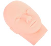 HONMEET Tête de Mannequin pour Extensions de Cils en Pvc Réutilisable Longue Durée Rose pour Débutants et Usage Individuel en Salon de Coiffure