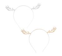 HONMEET -tête De Noël En Alliage Métallique Avec Bois De Cerf Accessoires De Cheveux Festifs Pour La Famille