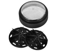 HONMEET Têtes de Rasoir Rotatives Universelles 3 Pcs, Six Lames Flottantes en Acier Inoxydable, Compatibles Rasoir Électrique pour Hommes, Remplacement pour Visage et Rasage Rapide, Kit