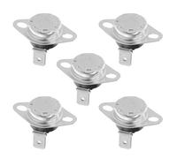 HONMEET Thermostat de Contrôle Thermique Normalement Fermé Lot de 5 Pièces Commutateur pour Chauffe-Eau Four et Micro-Ondes Régulateur de Température Fiable pour Appareils
