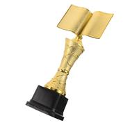 HONMEET Trophée de Lecture de Classe, Trophée Étoile pour Garçon et Filles en Plastique Or, Léger, Réutilisable et Facile à Nettoyer, pour Écoles et Bibliothèques, Récompense de Lecture