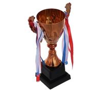 HONMEET Trophée du Champion la Compétition en Métal avec Ruban, Élégant | Match de Ligue et Événement Scolaire, Format 9 Pouces, Bronze, Accessoire Ruban Inclus