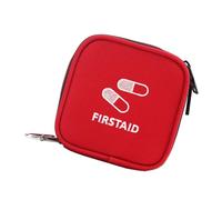 HONMEET Trousse de Secours Vide Portable Étanche Rouge Pochette de Rangement Compacte et Légère pour Randonnée Camping et Voyage avec Organisation Intelligente