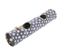 HONMEET Tunnel Pliable pour Chat, Interactif Portable, Peluche Fer | Chats et Chatons, Espace de Jeu, Protection le Froid, Usage Repos et Sommeil