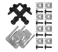 HONMEET Vis de Fixation du Cache Inférieur en Aluminium 10Pcs, Accessoires Automobiles Légers Installation Facile pour Protection sous Moteur