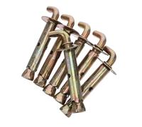 HONMEET Vis d'expansion pour fixation murale, crochet de support pour chauffe-eau électrique, M10x100, fer, 3 ensembles, stabilité renforcée, pour murs en béton et radiateurs