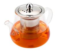 Honneeo Theiere Avec Infuseur 800ml Théières Verre Borosilicate, Bouilloire à Thé Qui va Sur la Cuisinière avec Passoire en Acier Inoxydable pour Thé en Vrac, Tisane, Thé aux Fruits Teapot