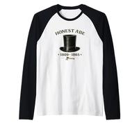 Honnest Abe Lincoln Stovepipe Hat Histoire du président Manche Raglan
