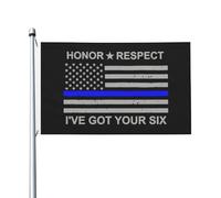 Honneur, Respect, Je Te Couvre ! Drapeau Avec Œillets Drapeau De Jardin Couleurs Vives Bannière Pour Extérieur Cour Intérieur 90X150Cm