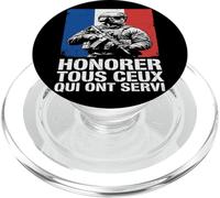 Honneur Soldat Français Armée France Patriote Militaire PopSockets PopGrip pour MagSafe
