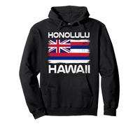 Honolulu Hawaï Drapeau Design Honolulu Oahu Drapeau hawaïen Sweat à Capuche