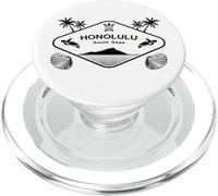 Honolulu Mers du Sud Tortue Marine Palmiers Hawaï Île Aloha PopSockets PopGrip pour MagSafe