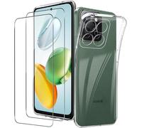Pack coque transparente en TPU et deux unit¿s protection ¿cran vitre en verre tremp¿ pour Honor 200 Smart 5G - XEPTIO