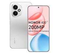 Honor 400 5G Smartphone, 8GO 512GO, Caméra AI Ultra-Claire de 200 Mpixels, 6,55" AMOLED Display 120Hz, Snapdragon 7 Gen 3, 5170mAh, IP65, Dual SIM, NFC, Android 15, sans Chargeur, Argent