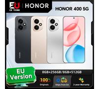 HONOR 400 5G, version européenne, smartphone 5G, appareil photo principal IA ultra-clair 200MP, batterie 5300 mAh, Qualcomm Snapdragon 7 Gen 3 Midnight Black