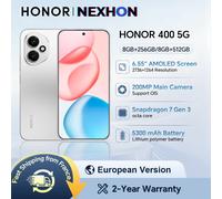 HONOR 400 Midnight Black, 8+512Go, AI Caméra 200MP ultra HD, AI Super Zoom, Snapdragon 7 Gen 3, 5300mAh, ultra-lumineux 5000nits, IP65, MagicOS 9.0
